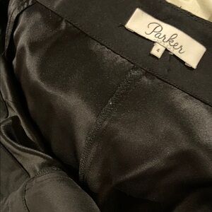 Parker Midnight Black Satin Outerwear